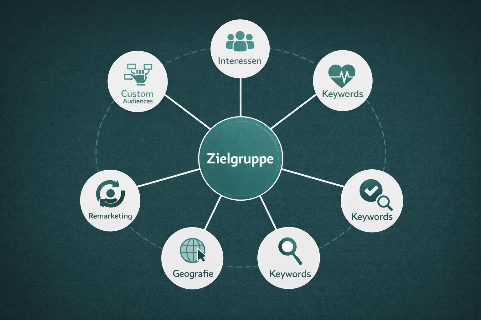 Diagramm: Targeting Optionen bei Google Ads Videokampagnen